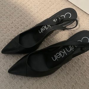 Calvin Klein sling back heels